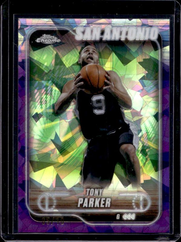 Tony Parker 2024 Topps Chrome Sapphire Edition #138 Purple /10 RAW