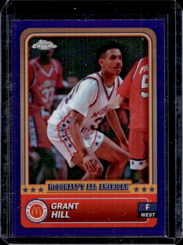 Grant Hill 2024 Topps Chrome McDonald's All-American #44 Purple Refractor /150 RAW