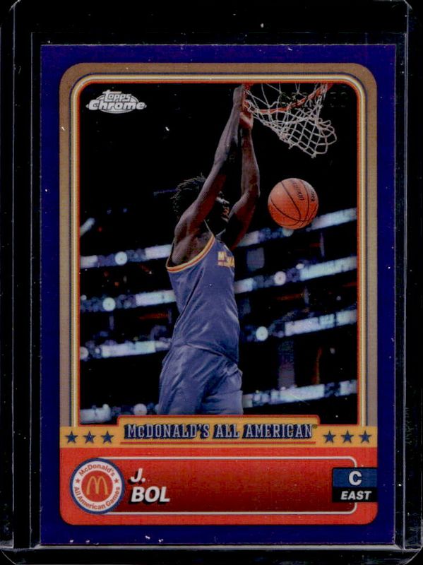 J Bol 2024 Topps Chrome McDonald's All-American #26 Purple Refractor /150 RAW