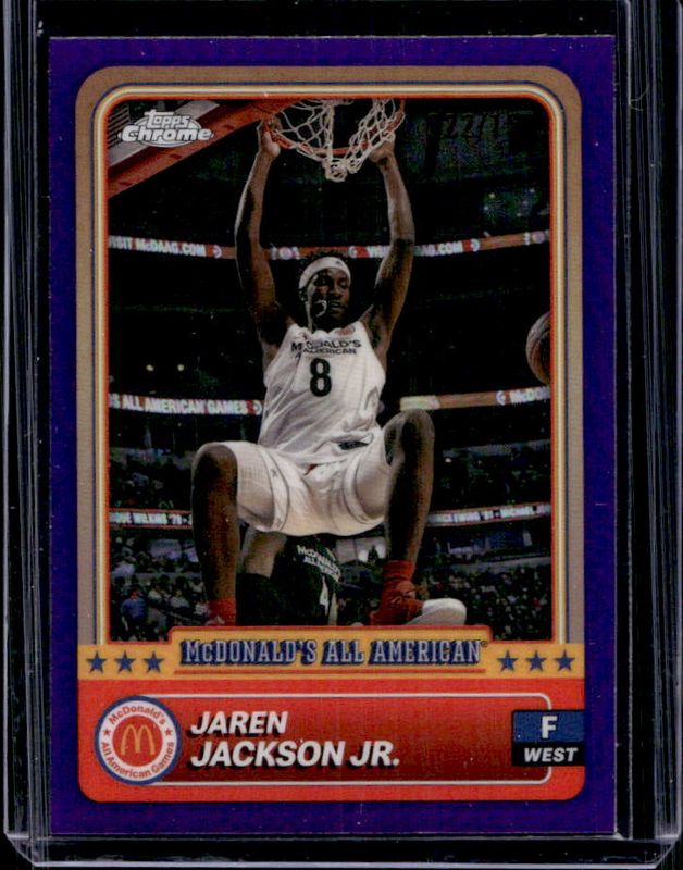 Jaren Jackson Jr. 2024 Topps Chrome McDonald's All-American #94 Purple Refractor /150 RAW