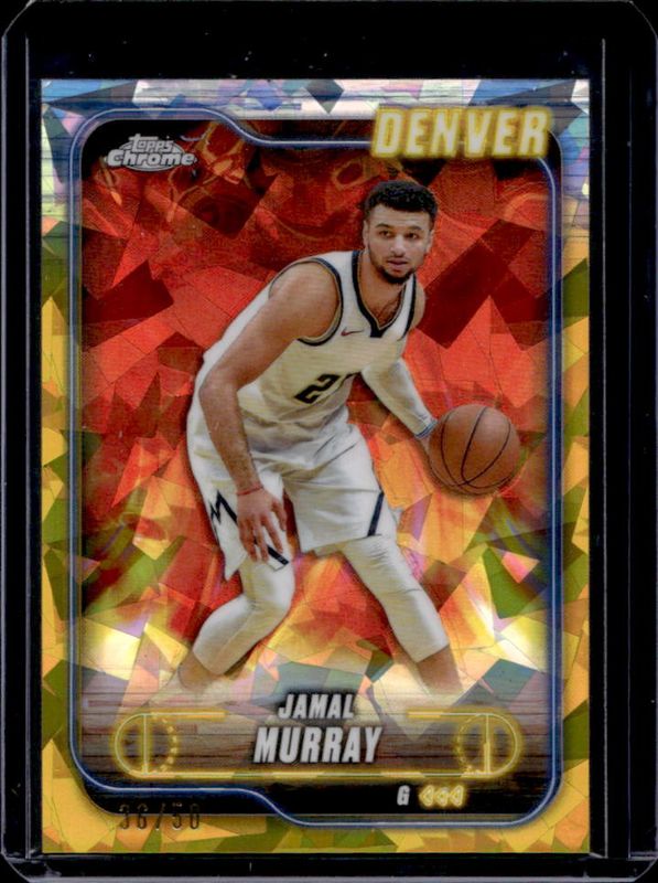 Jamal Murray 2024 Topps Chrome Sapphire Edition #34 Gold /50 RAW