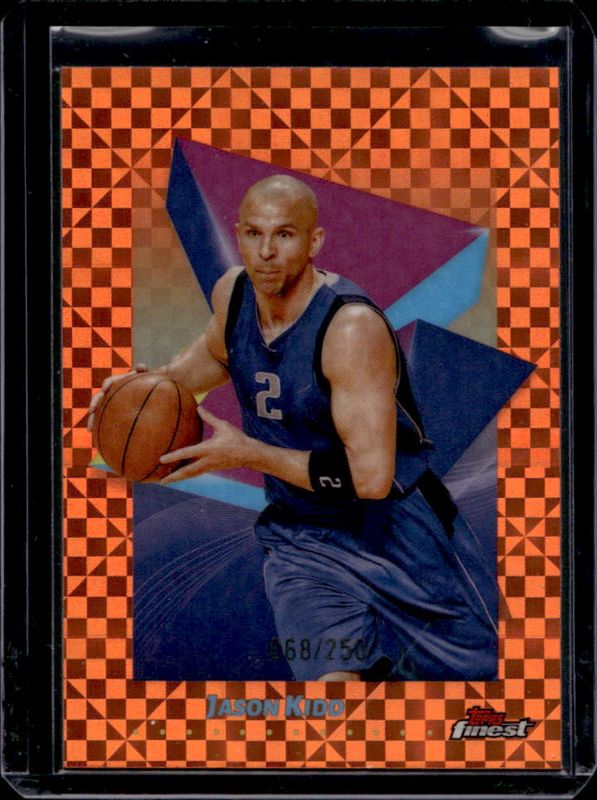 Jason Kidd 2024 Topps Finest #23 Base Common - Orange X-Fractor /250 RAW