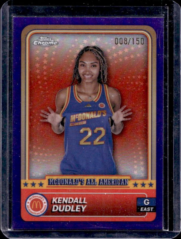 Kendall Dudley 2024 Topps Chrome McDonald's All-American #52 Purple Refractor /150 RAW