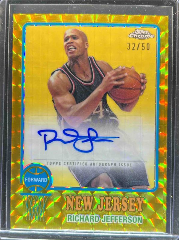 2024 Topps Chrome #73TA-RJ 1973 Autographs - Gold Geometric Refractor /50