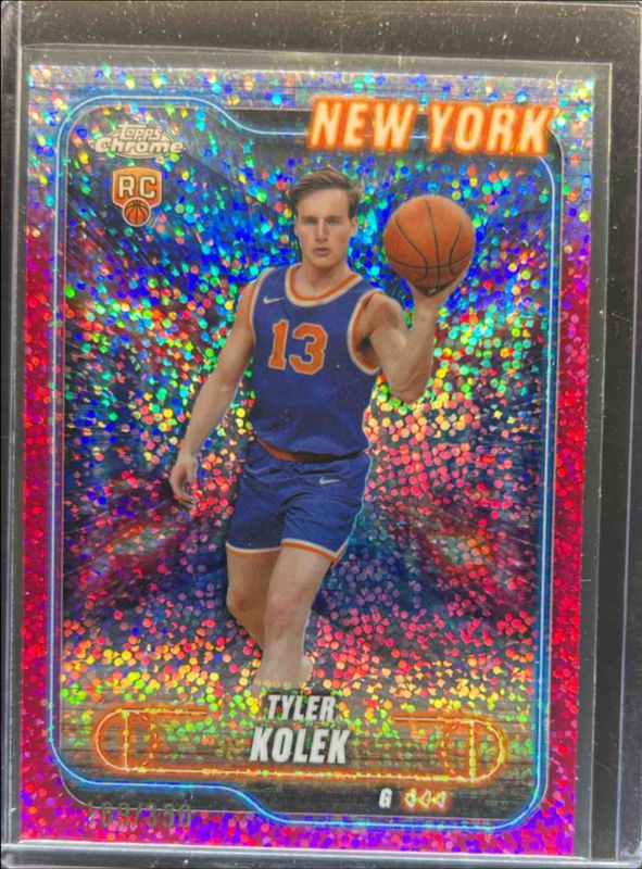 Tyler Kolek 2024 Topps Chrome #167 Magenta Speckle Refractor /350 Rookie RAW