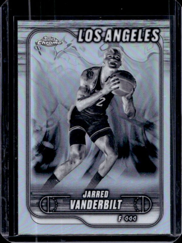 Jarred Vanderbilt 2024 Topps Chrome #27 Negative Refractor RAW