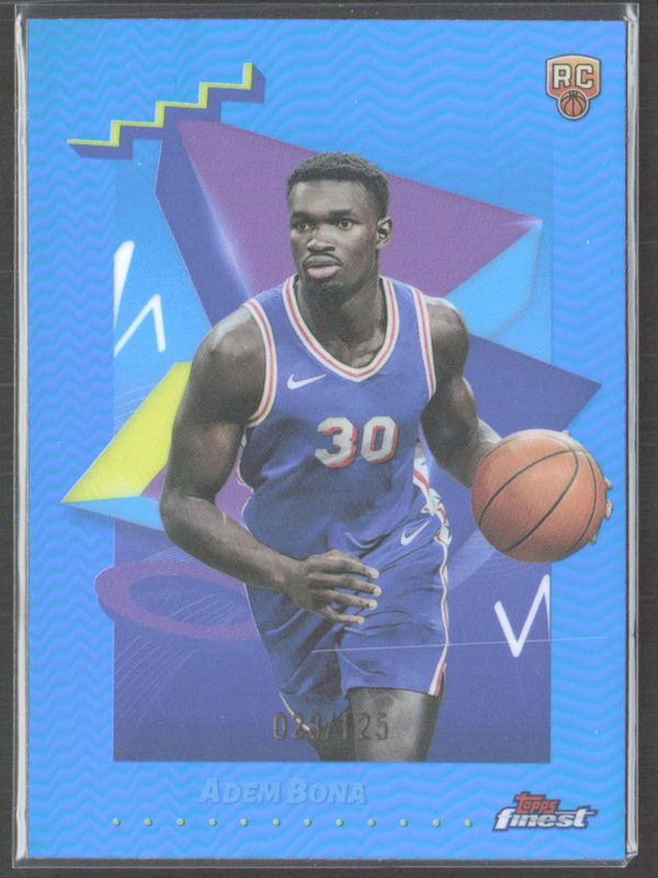 Adem Bona 2024 Topps Finest #174 Base Uncommon - Blue Refractor /125 RAW