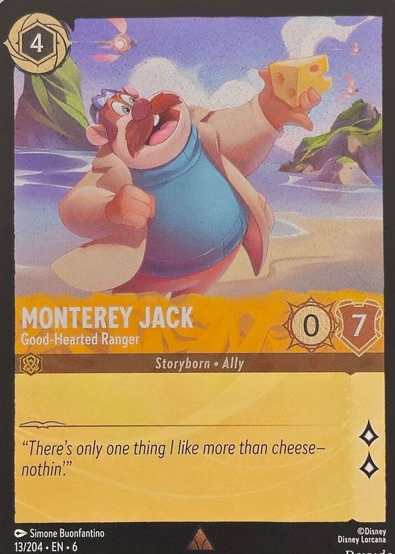 Monterey Jack - Good-Hearted Ranger 2024 Azurite Sea #13/204 Cold Foil RAW TCG (NEAR MINT)