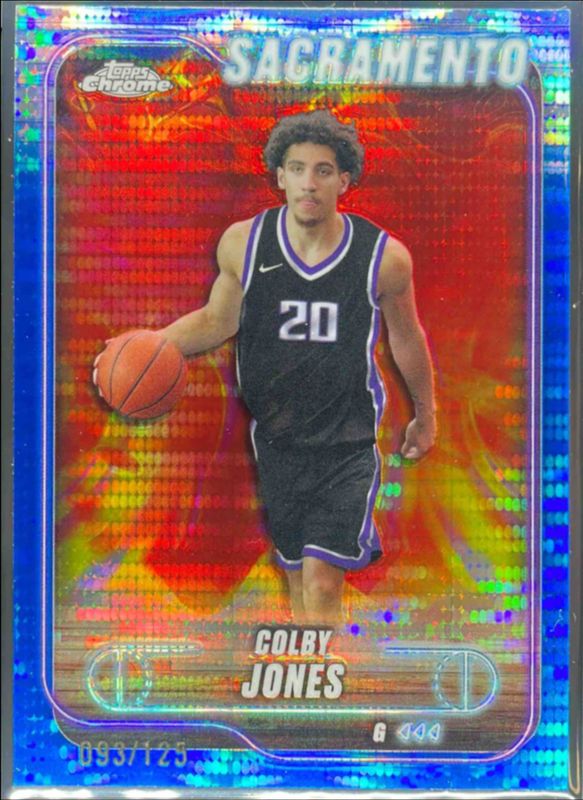 Colby Jones 2024 Topps Chrome #192 Blue Sonar Refractor /125 RAW