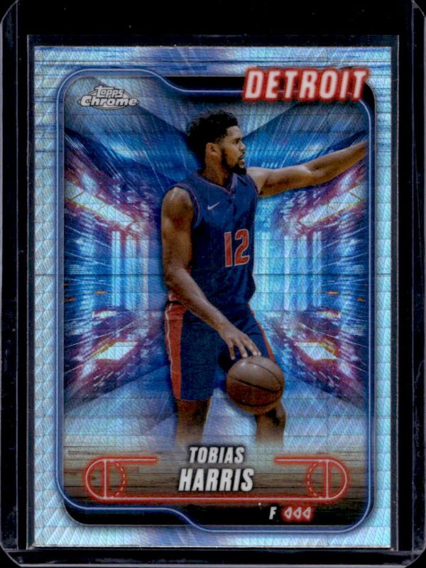 Tobias Harris 2024 Topps Chrome #5 Prism Refractor RAW