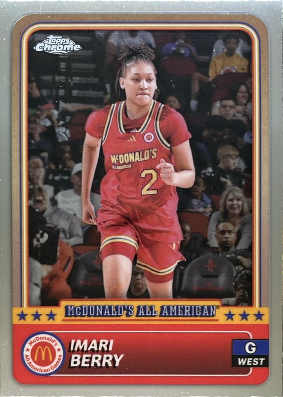 Imari Berry 2024 Topps Chrome McDonald's All-American #13 Base RAW