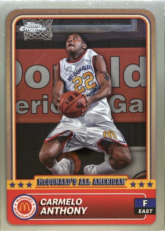 Carmelo Anthony 2024 Topps Chrome McDonald's All-American #43 Base RAW