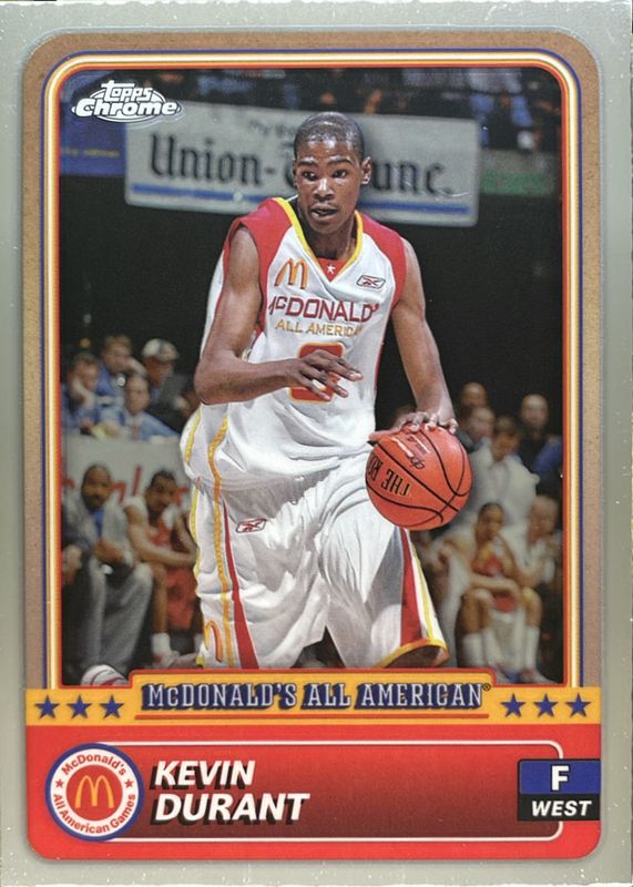 Kevin Durant 2024 Topps Chrome McDonald's All-American #45 Base RAW