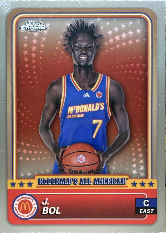 J Bol 2024 Topps Chrome McDonald's All-American #76 Base RAW