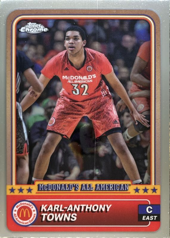 Karl-Anthony Towns 2024 Topps Chrome McDonald's All-American #98 Base RAW