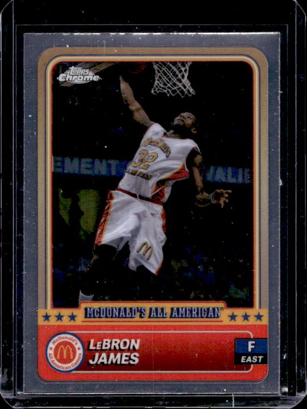 LeBron James 2024 Topps Chrome McDonald's All-American #50 Base RAW