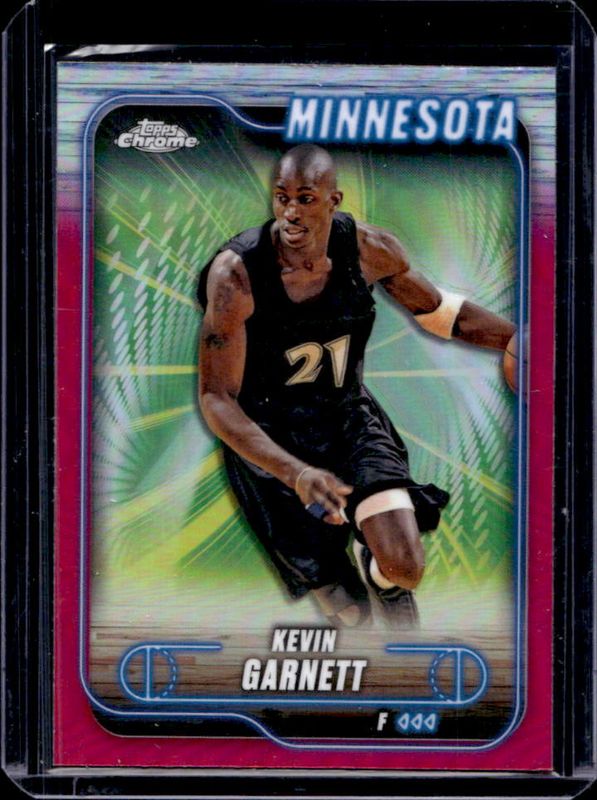 Kevin Garnett 2024 Topps Chrome #44 Magenta Refractor RAW