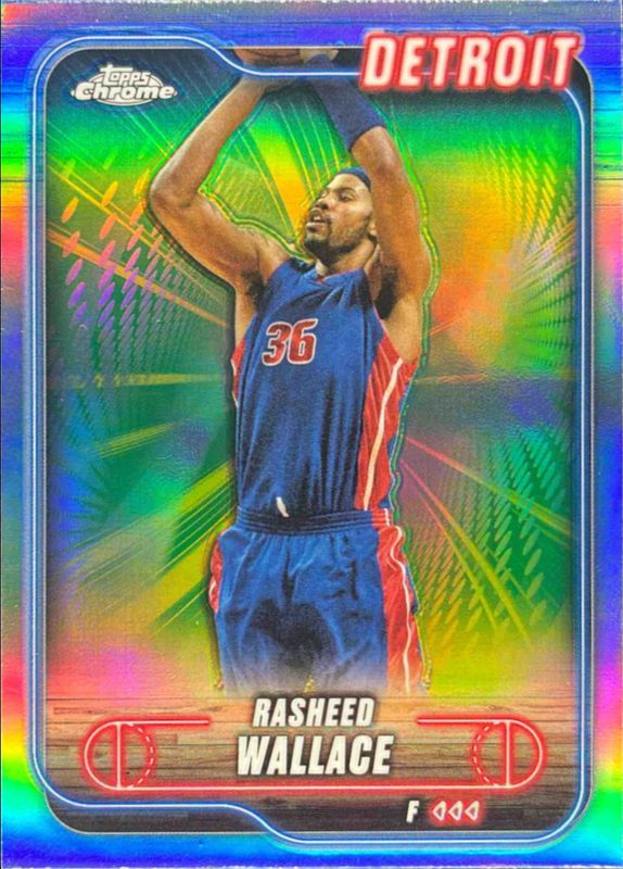 Rasheed Wallace 2024 Topps Chrome #23 Refractor RAW