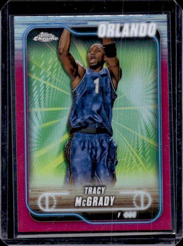 Tracy McGrady 2024 Topps Chrome #42 Magenta Refractor RAW