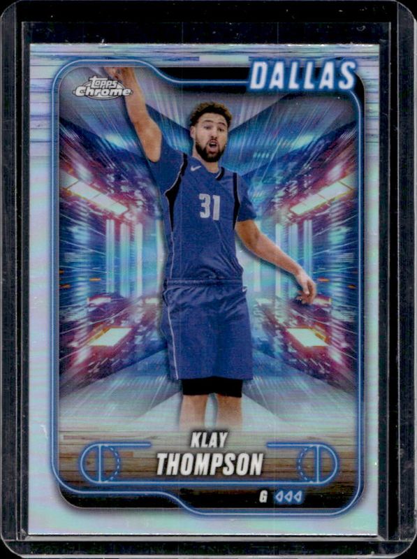 Klay Thompson 2024 Topps Chrome #178 Refractor RAW