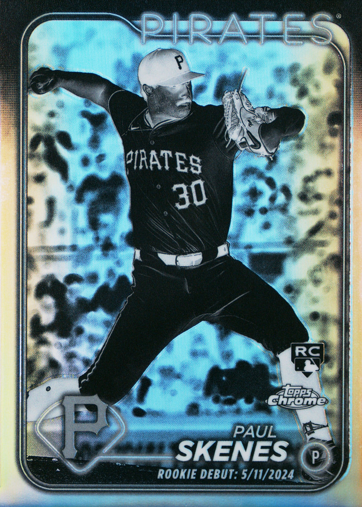 その他 PAUL SKENES Negative Refractor chrome Paul Skenes 2024 Topps Chrome Update #USC88 Negative