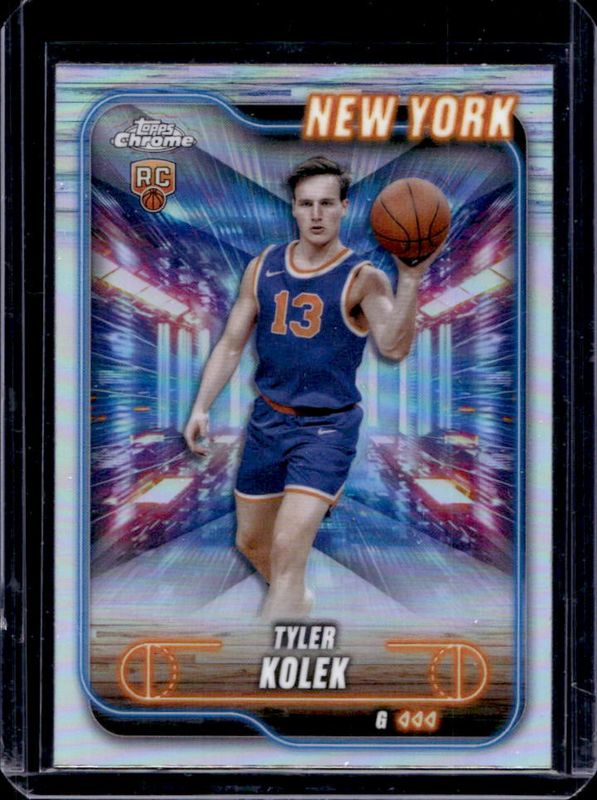 Tyler Kolek 2024 Topps Chrome #167 Refractor Rookie RAW
