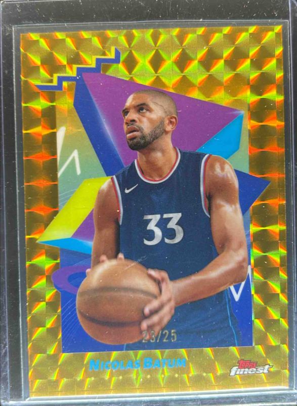 2024 Topps Finest #135 Base Uncommon - Gold Geometric Refractor /25