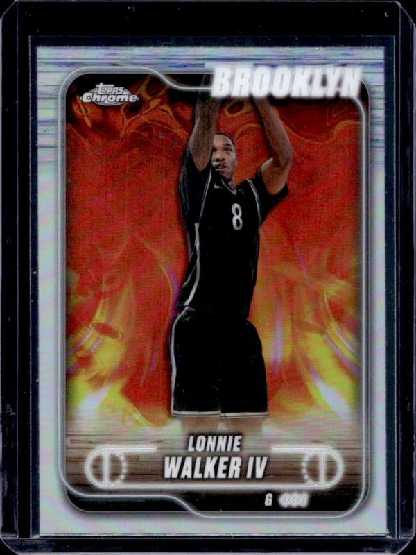Lonnie Walker IV 2024 Topps Chrome #180 Refractor RAW