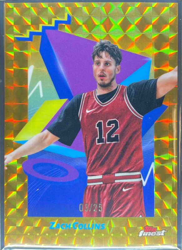 2024 Topps Finest #184 Base Uncommon - Gold Geometric Refractor /25
