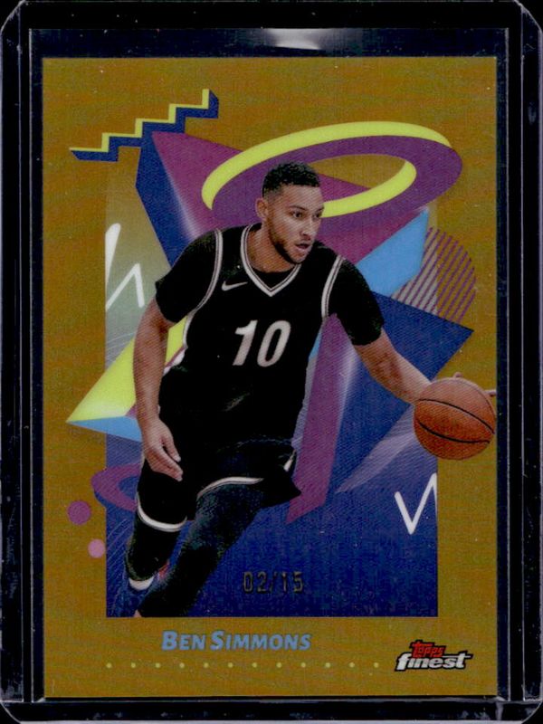 Ben Simmons 2024 Topps Finest #206 Base Rare - Gold Refractor /8 RAW