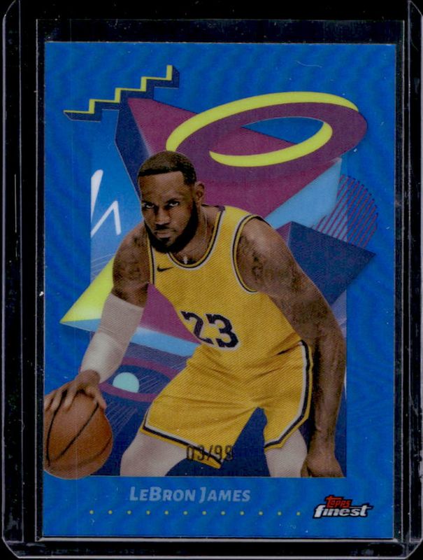 LeBron James 2024 Topps Finest #239 Base Rare - Blue Refractor /99 RAW
