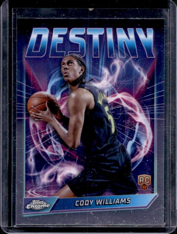 Cody Williams 2024 Topps Chrome #D-8 Destiny Rookie RAW