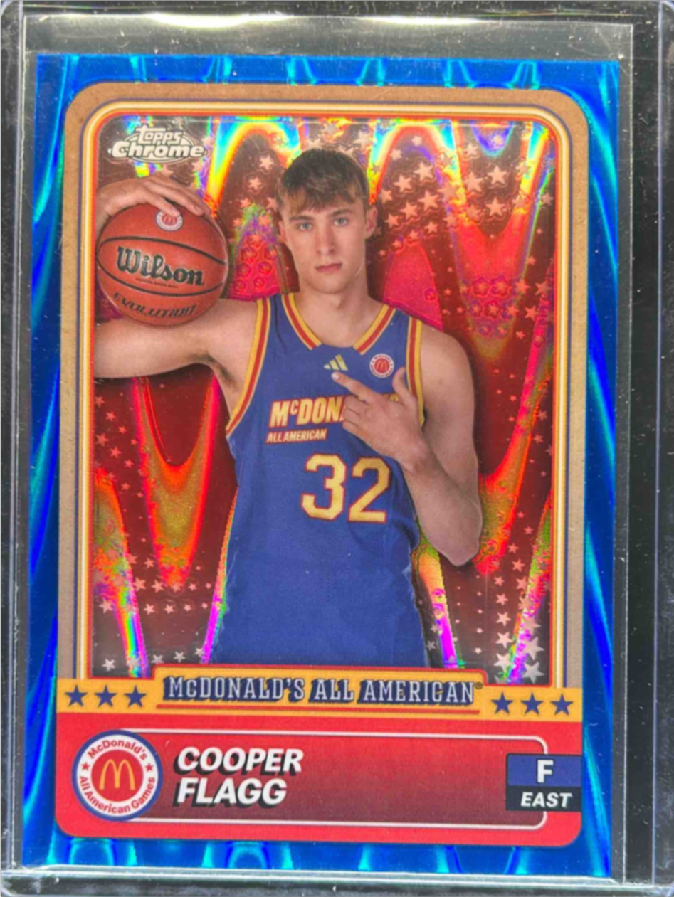 Cooper Flagg 2024 Topps Chrome McDonald's All-American #78 Blue