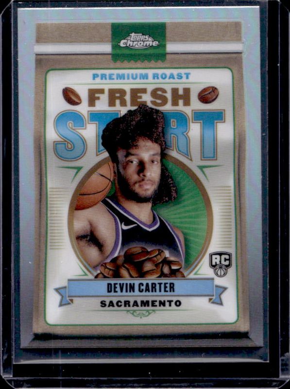 Devin Carter 2024 Topps Chrome #FS-10 Fresh Start Rookie RAW