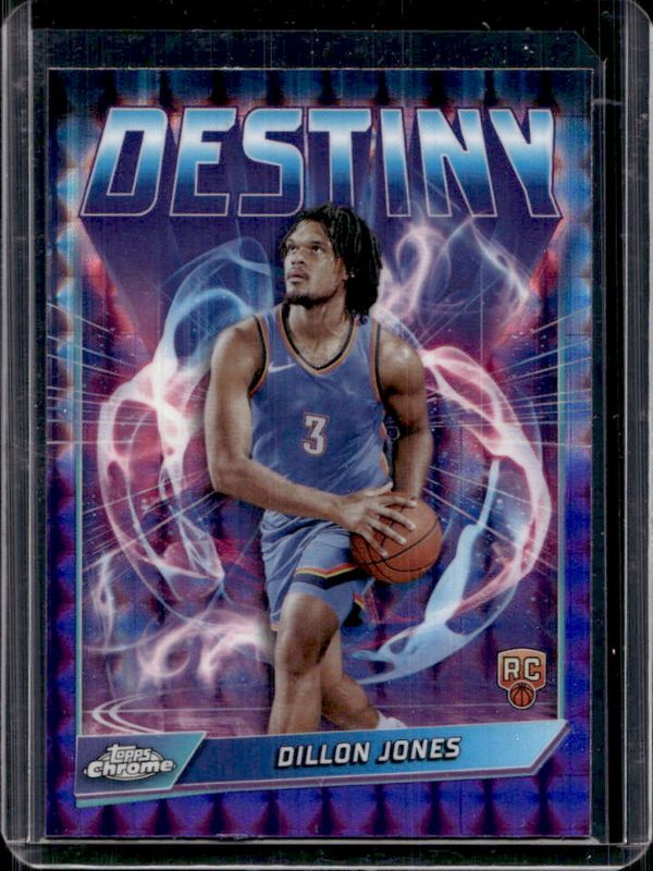 Dillon Jones 2024 Topps Chrome #D-18 Destiny - Purple Geometric Refractor RAW