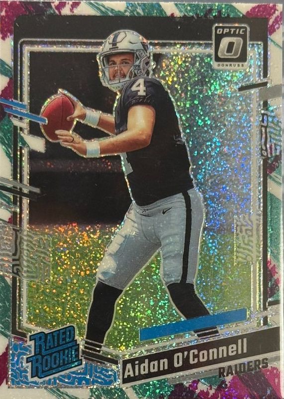 Aidan O'Connell 2023 Optic #258 Jazz /(SSP) Rookie RAW