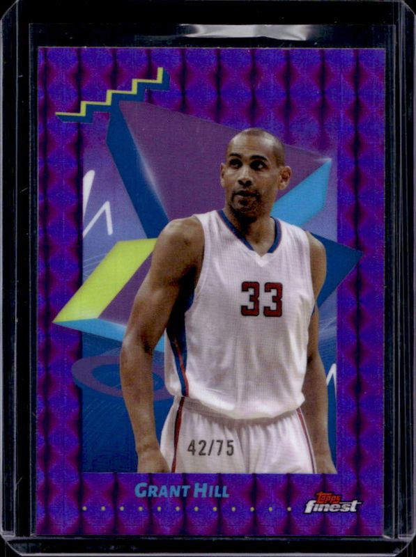 Grant Hill 2024 Topps Finest #137 Base Uncommon - Purple Geometric