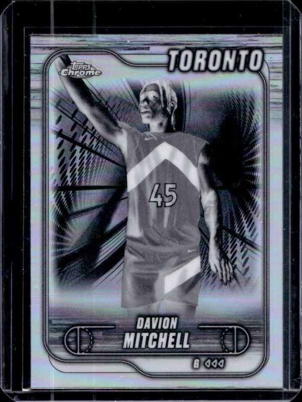 Davion Mitchell 2024 Topps Chrome #128 Negative Refractor RAW