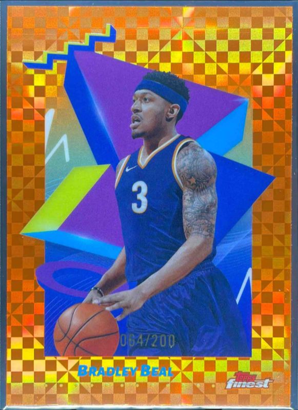 Bradley Beal 2024 Topps Finest #175 Base Uncommon - Orange X-Fractor /200 RAW