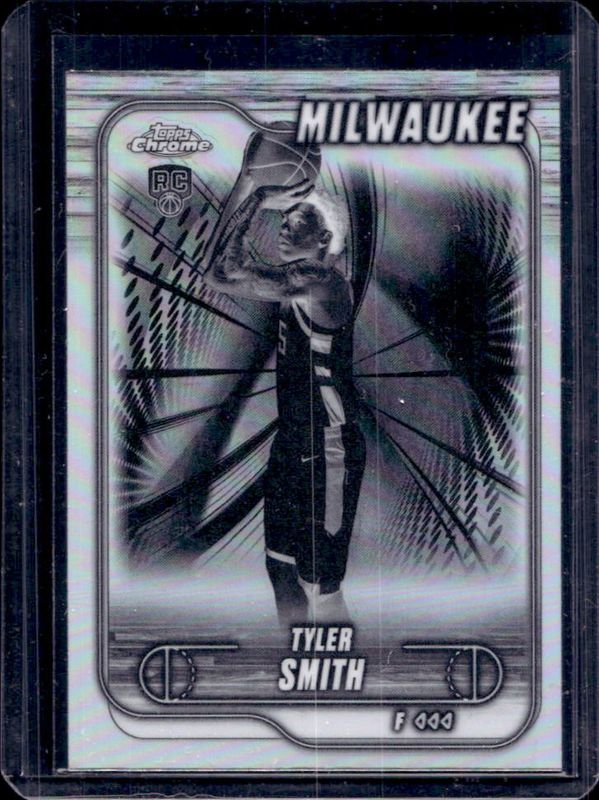 Tyler Smith 2024 Topps Chrome #196 Negative Refractor Rookie RAW