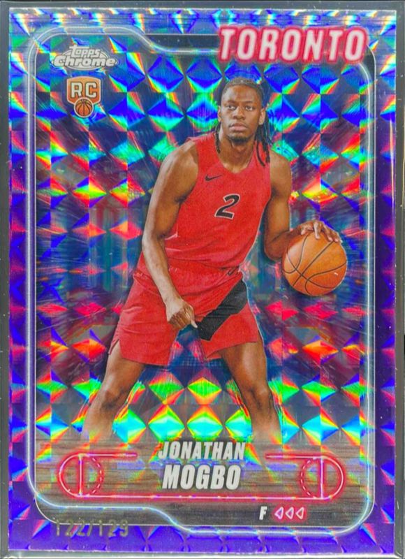 Jonathan Mogbo 2024 Topps Chrome #194 Purple Geometric Refractor /129 RAW