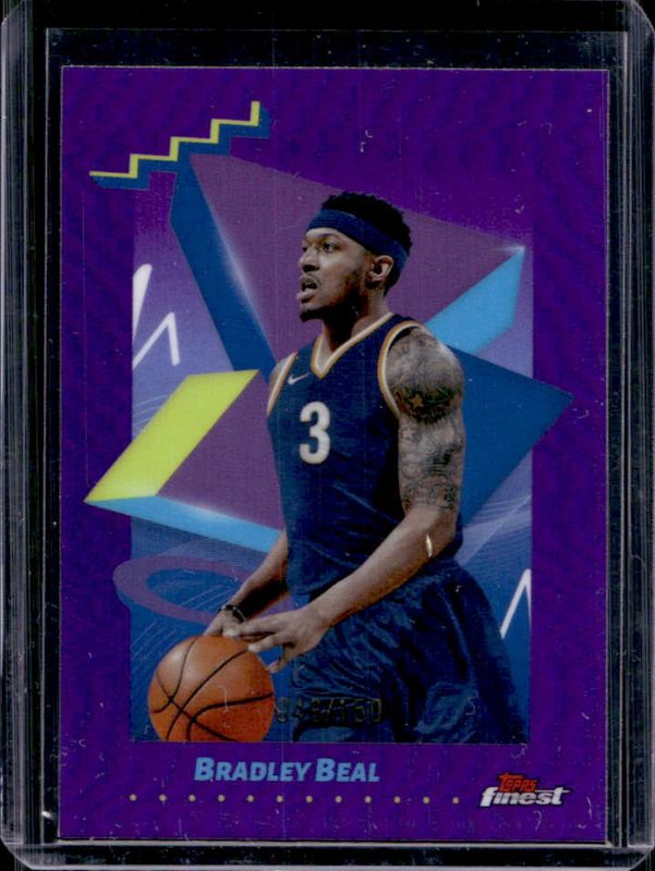 Bradley Beal 2024 Topps Finest #175 Base Uncommon - Purple Refractor /150 RAW