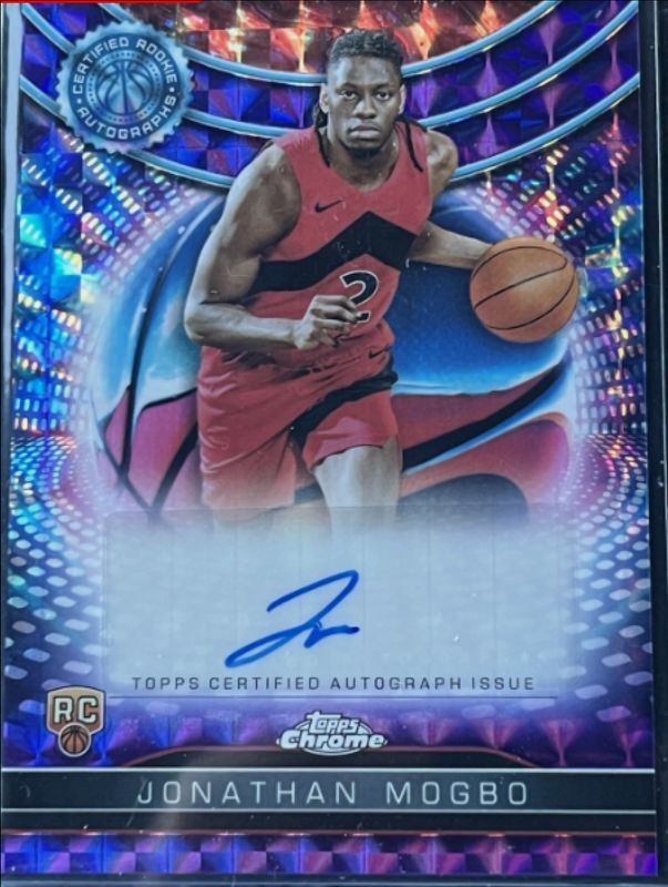 Jonathan Mogbo 2024 Topps Chrome #TCRA-JM Certified Autographs Issue Rookies - Purple Geometric Refractor RAW