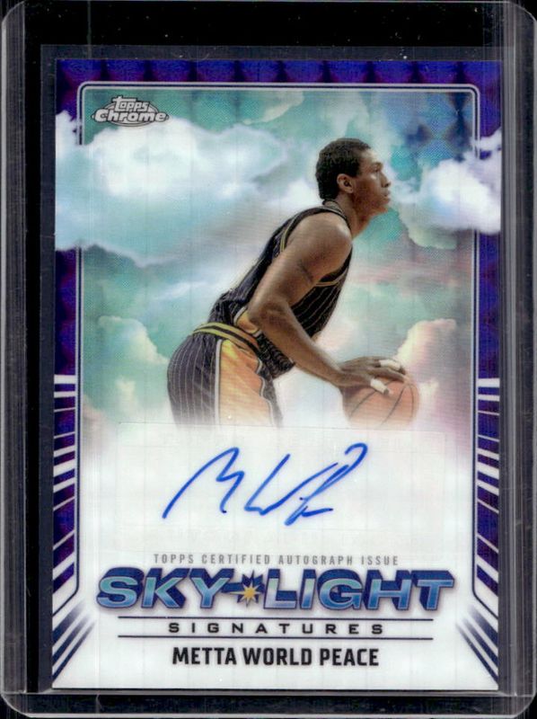 2024 Topps Chrome #SLS-MW Sky Light Signatures - Purple Geometric Refractor