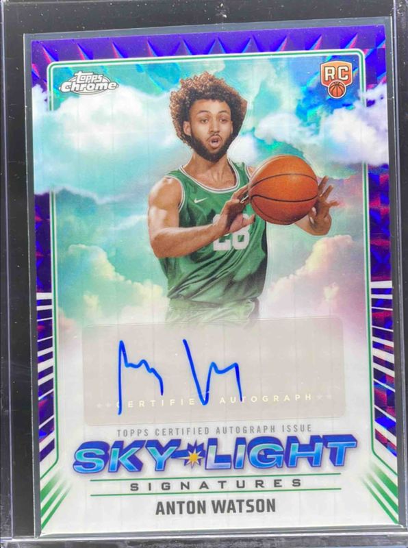 2024 Topps Chrome #SLS-AWA Sky Light Signatures - Purple Geometric Refractor