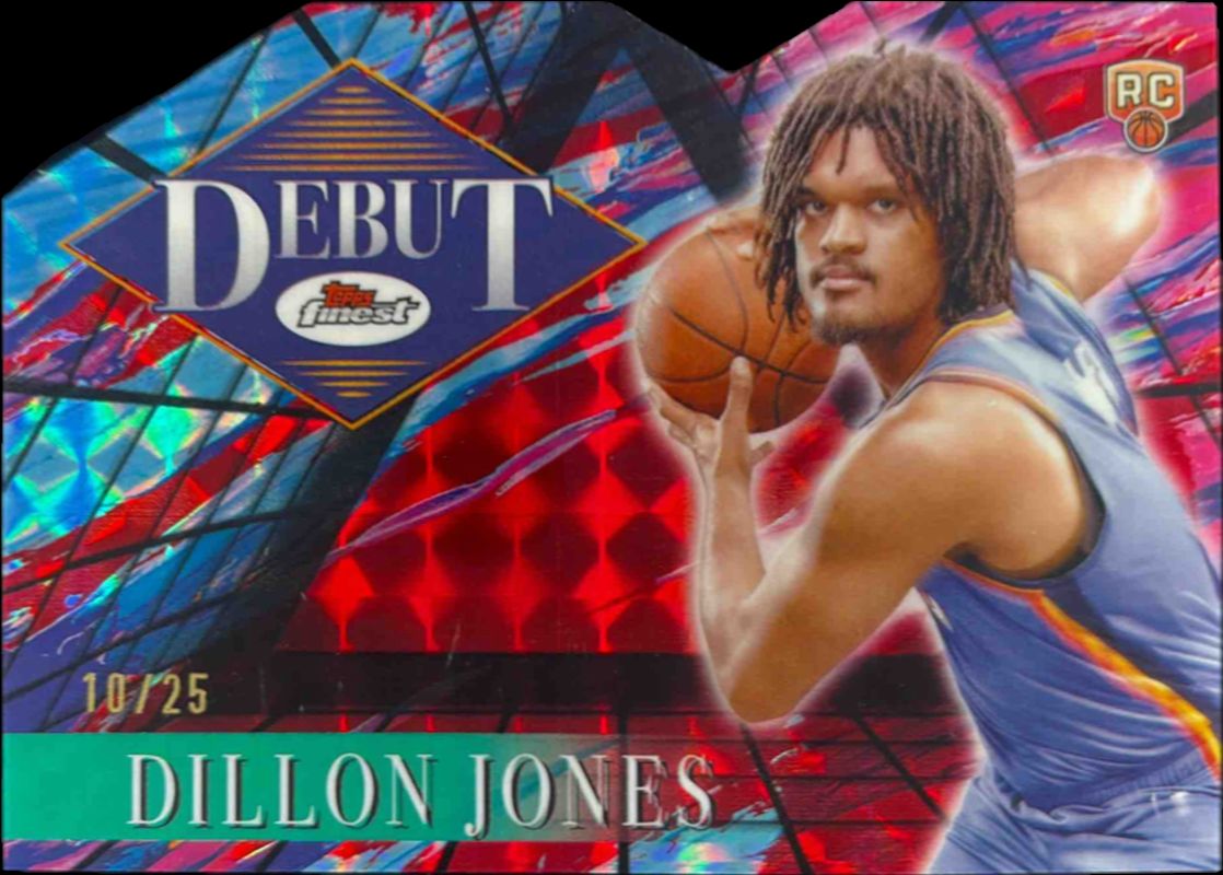 Dillon Jones 2024 Topps Finest #D-24 Debut - Red Black Geometric Refractor /25 RAW