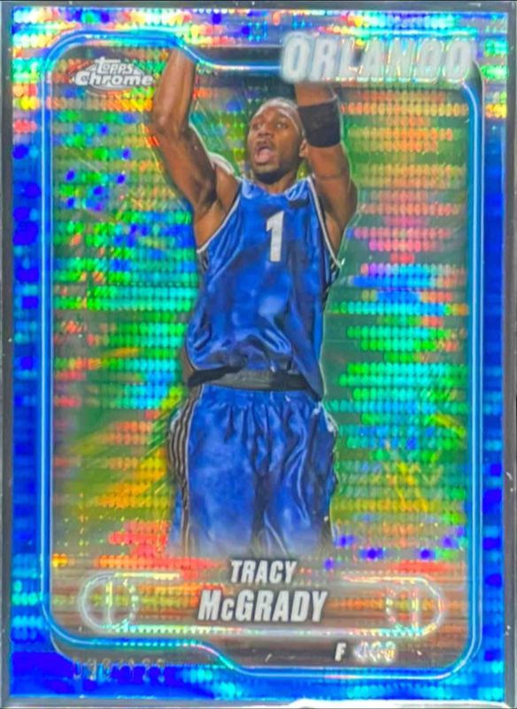 Tracy McGrady 2024 Topps Chrome #42 Blue Sonar Refractor /125 RAW