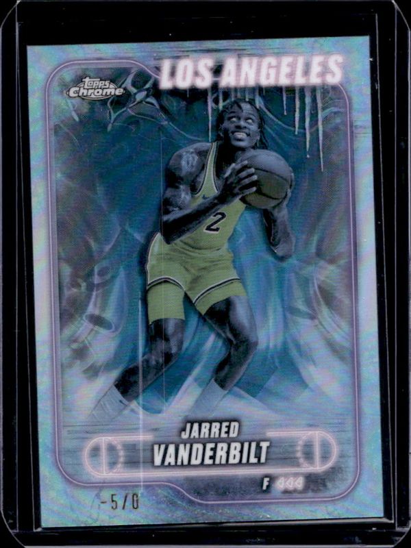 Jarred Vanderbilt 2024 Topps Chrome #27 Frozenfractor /5 RAW