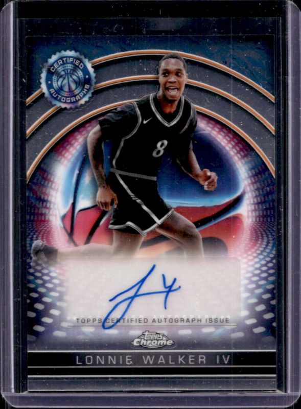 Lonnie Walker IV 2024 Topps Chrome #TCAI-LW Certified Autographs Issue RAW