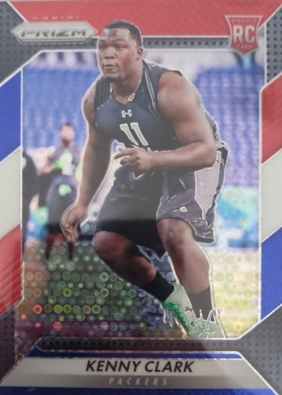 2016 Prizm #215 Red White Blue Disco